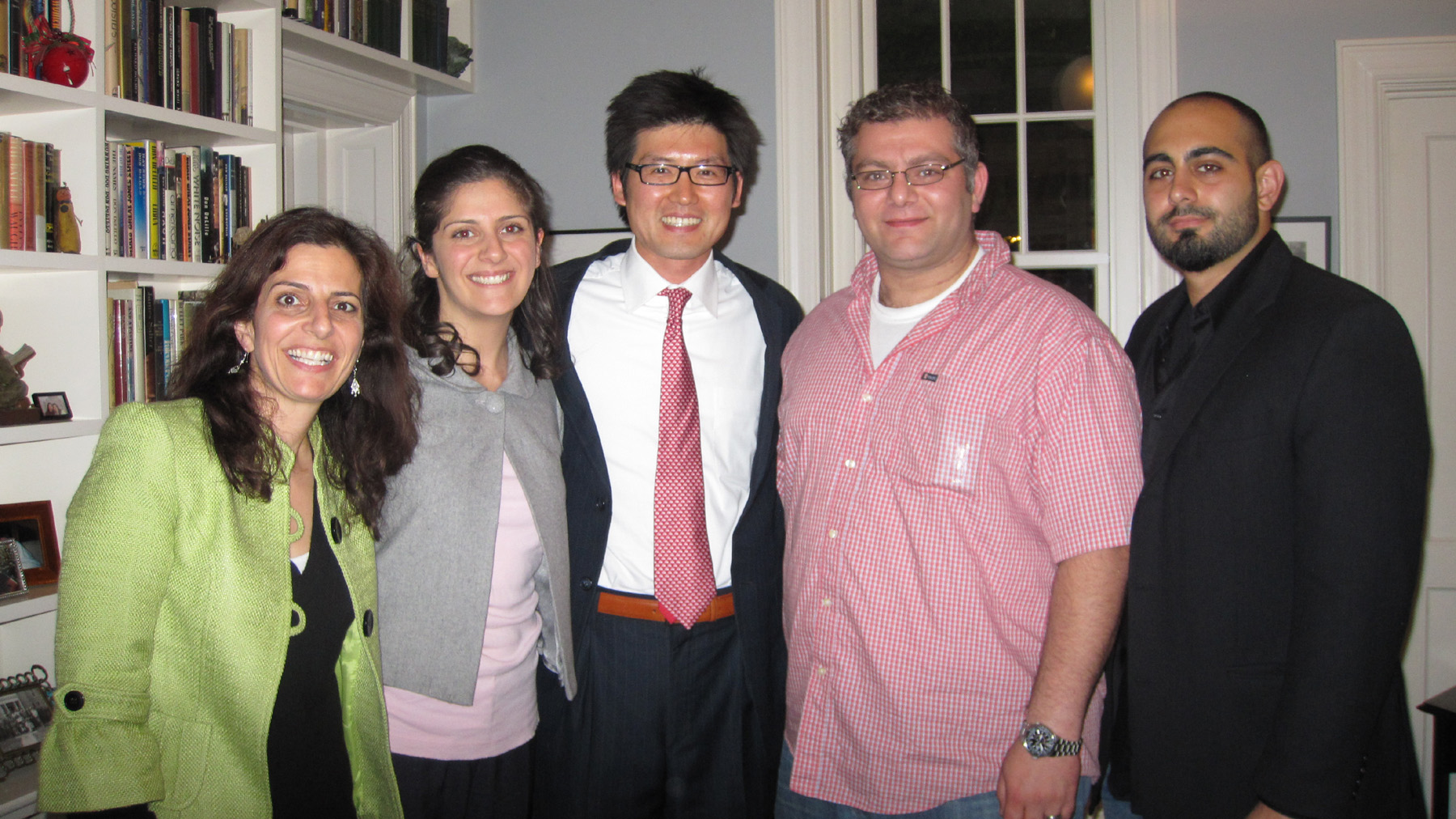 060409_nynjcensus (L-R) ANC of NJ chair Kim Arzoumanian, ANCA-ER director Karine Birazian, U.S. Census partnership specialist Ryan Kim, ANC of NY chair Raffi Mahserdjian, and ANCA-ER Board member Justin Kaladjian.