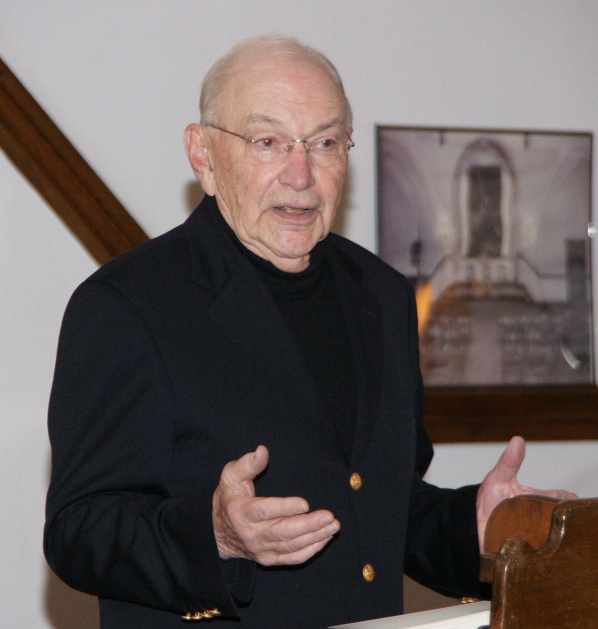 Rev. Dr. John Markarian, 92, discusses his recently published memoir ‘The Thirsty Enemy’ at a book-signing event in his current home town of West Pittston, Pa.