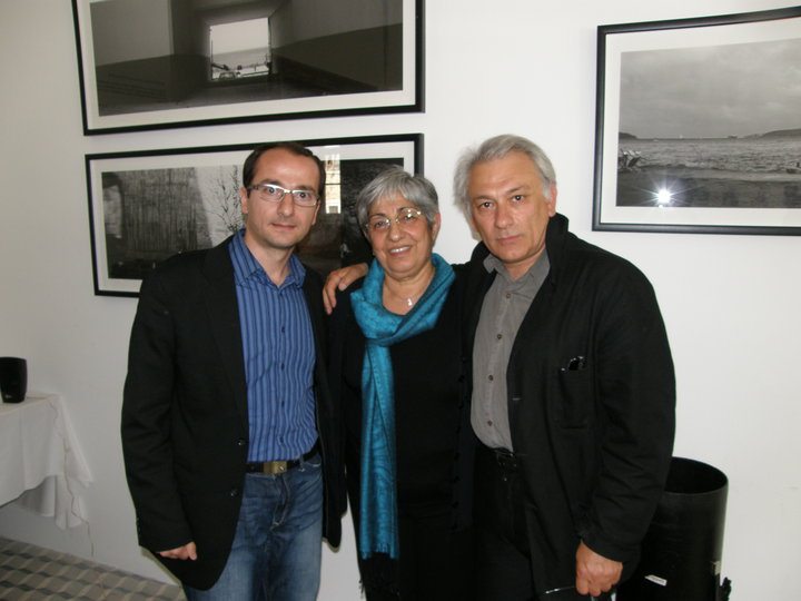 Avedikian (L to R) Weekly editor Khatchig Mouradian, author Fethiye Cetin, and filmmaker Serge Avedikian in Istanbul on April 24, 2010.