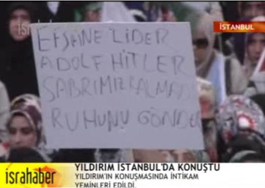 demonstrations we came as romans. Banner from protest in Turkey: