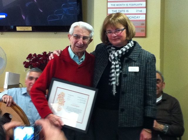 Crosby Crosby Goshgarian and Karla Fleming, executive director of ANRC