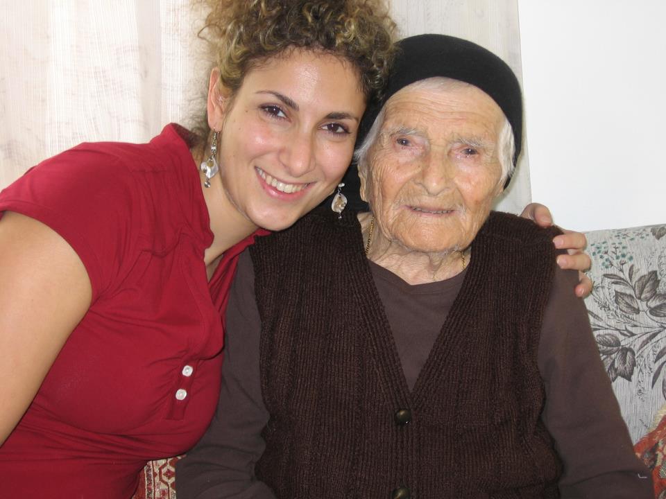 Weekly columnist Lalai Manjikian with her grandmother.