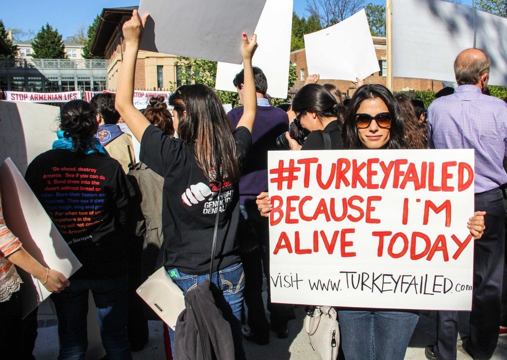 A scene from the protest (Photo by Justin Kaladjian)